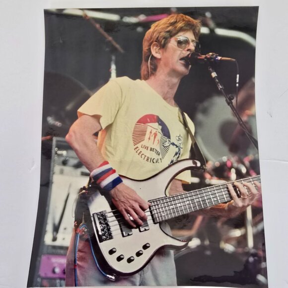 Grateful Dead Licensed Photo Print By Rob Cohn Bassist Phil Lesh Glossy Kodak Pa - Picture 1 of 12
